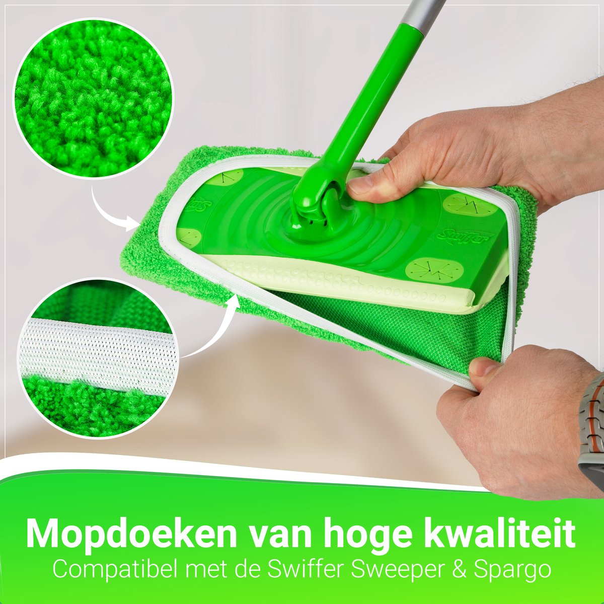 dweilpads wasbaar voor swiffer sweeper