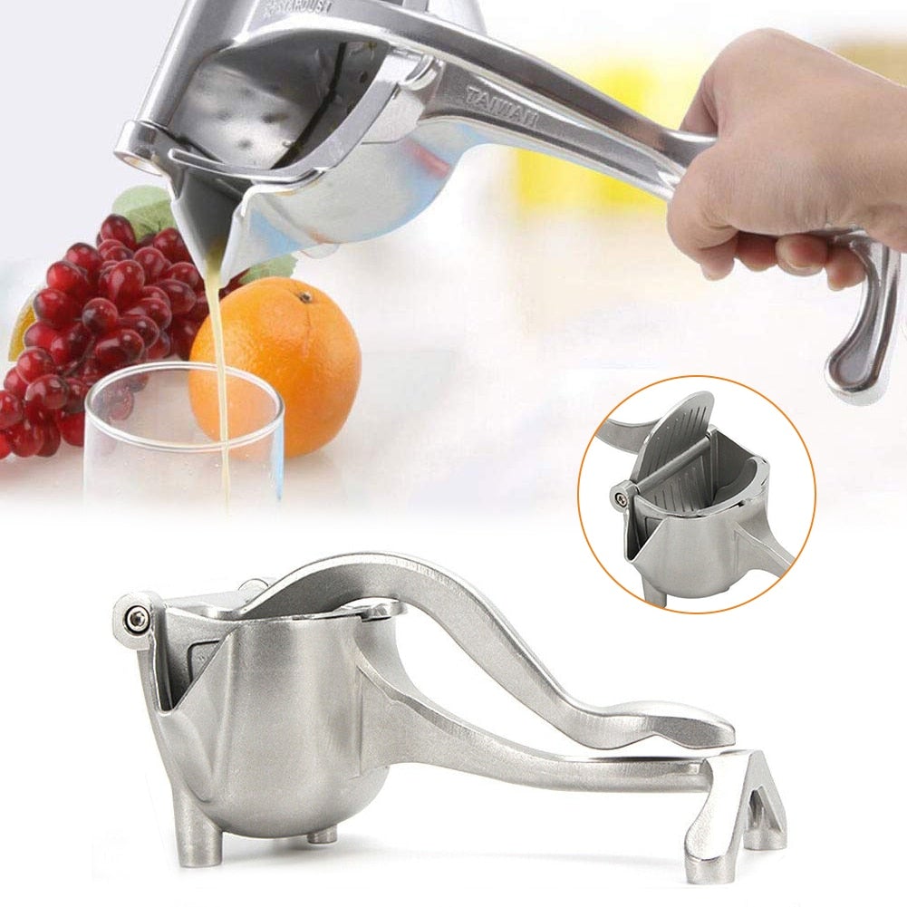 Handmatige fruitpers met handdruk