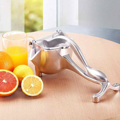 Handmatige fruitpers met handdruk