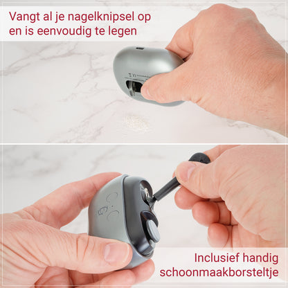 Glissimo - 3 in 1 - Professionele Elektrische Nagelknipper – Nagelfrees – Vinger en Teen Schaar - Met Opzetstukken voor polijsten & Nagelriemverzorging – Manicure & Pedicure - Baby Nagels - Nagelvijl - Veilig voor Baby's, Kinderen & Volwassenen