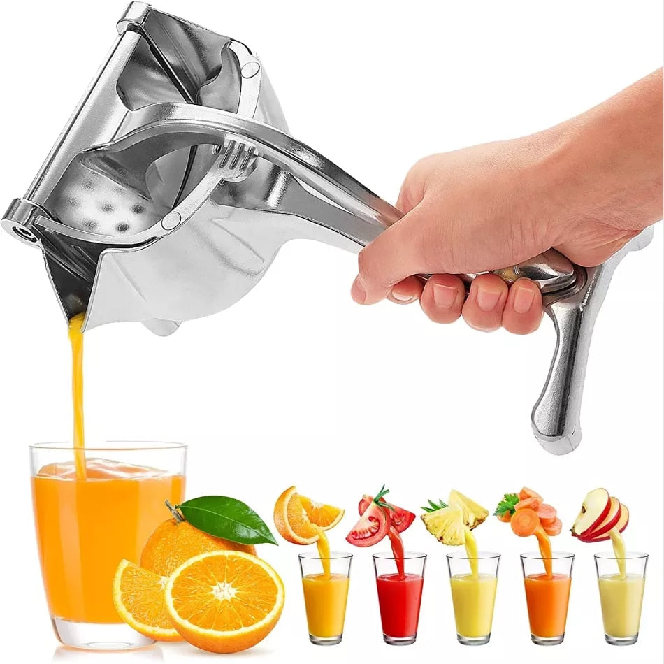 Handmatige fruitpers met handdruk