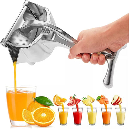 Handmatige fruitpers met handdruk