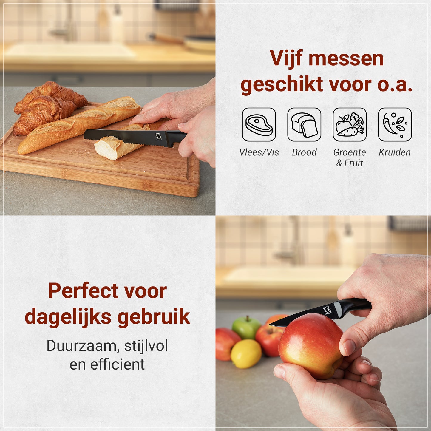 Glissimo 5 delige Messenset