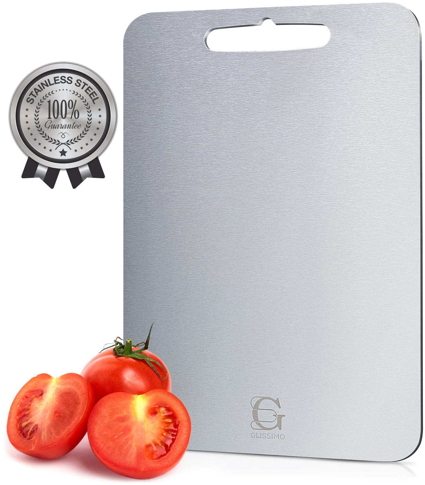 Glissimo Stainless Steel Cutting Board – Durable, Hygienic & Dishwasher Safe – Scratch Resistant & Antibacterial